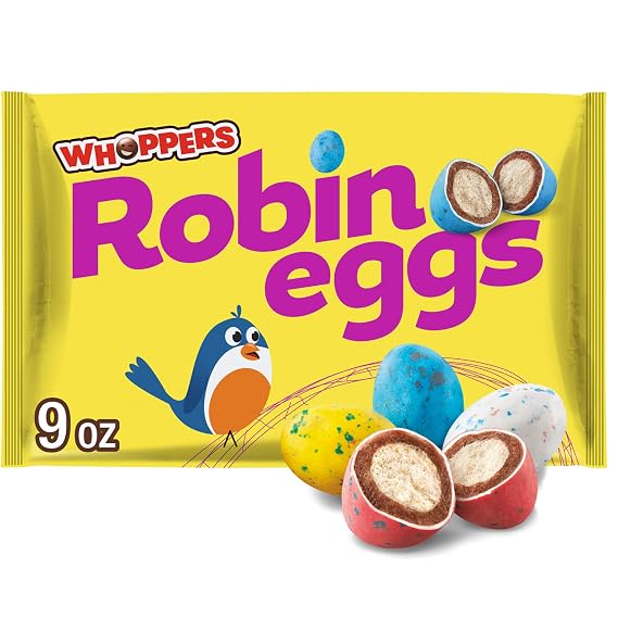 WHOPPERS Robin Eggs Malted Milk Balls, Candy Bag, 9 oz
