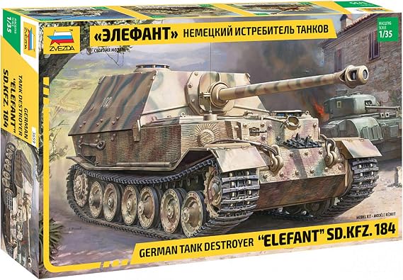Zvezda Model Kit 3659 German Tank Destroyer Elefant SD.KFZ.184