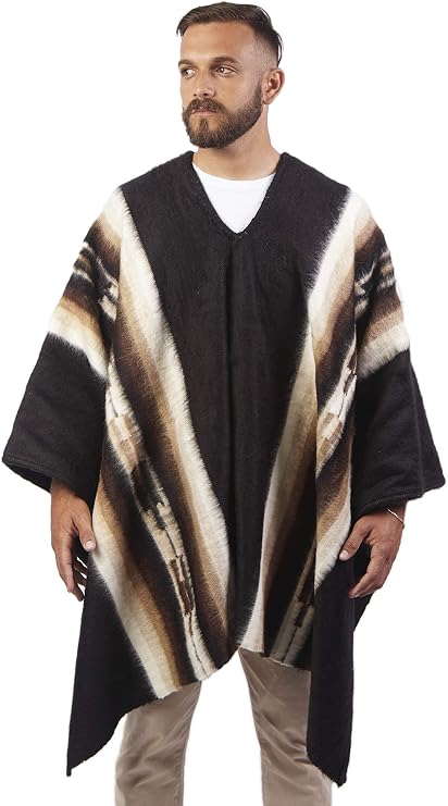 Alpaca Poncho For Men | Alpaca Ponchos Adult Alpaca Hoodie Men Cloaks | Alpaca Mexican Poncho | Pancho Ponchos For Men