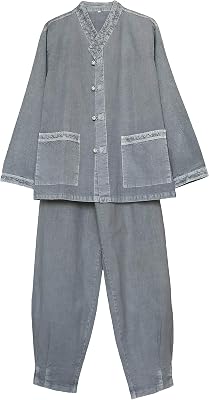 Altair Korean Hanbok-Inspired Cotton Shirt & Pants Set Comfortable Meditation & Everyday Wear for Men & Women