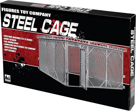Figures Toy Company Steel Cage Playset Wrestling Rings