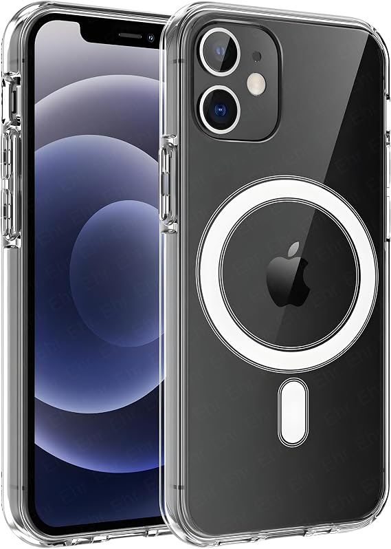 Ehr. Transparent Case with Magsafe Wireless Charging Feature with iPhone 11 Compatible Camera Protection (Transparent, iPhone 11)
