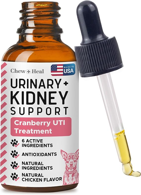 Kidney Support for Dogs, 2 oz - Dogs UTI Treatment for Urinary Tract Health