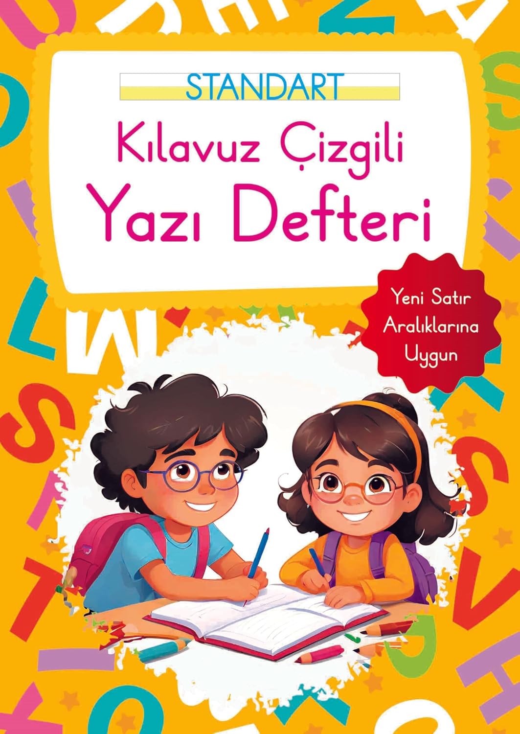 Kılavuz Çizgili Yazı Defteri Büyük Boy - Turuncu Kağıt Kapak – 30 Aralık 2023