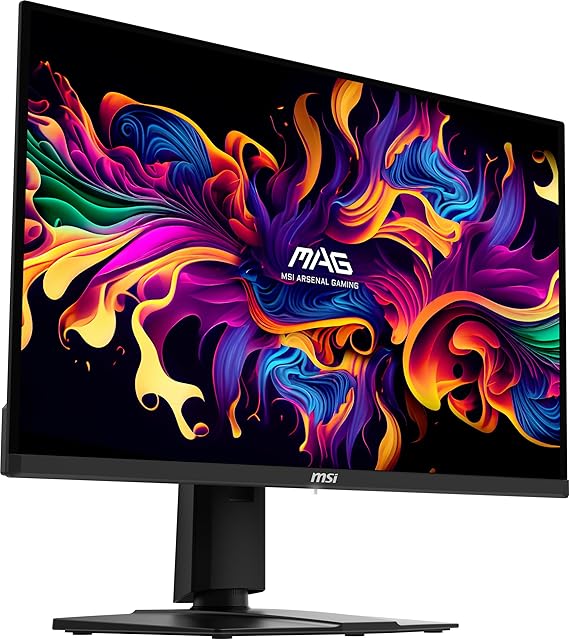 msi MAG 271QPX QD-OLED, 27 OLED Gaming Monitor, 2560 x 1440 (QHD), 0.03ms Response time, 360Hz, True Black HDR 400, HDMI, DP Port, USB Type C, Tilt, Height, Black