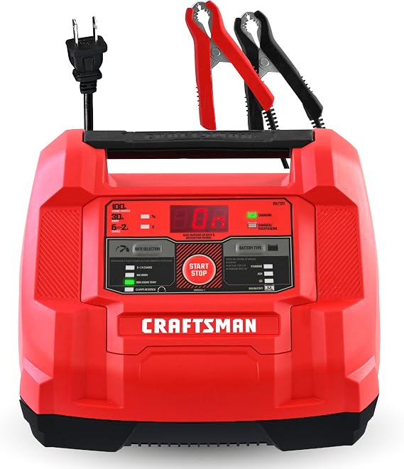 CRAFTSMAN 6A Car Battery Charger & Maintainer, 6V/12V CMXCESM253
