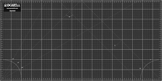 Proartek PK00013 Model GBM4080 Series 40" x 80" Dark Professional Cutting Mat; Double-Sided; Self-Healing; For Graphic Arts, Hobbies, Sewing, Scrapbooking, and other Cutting Projects