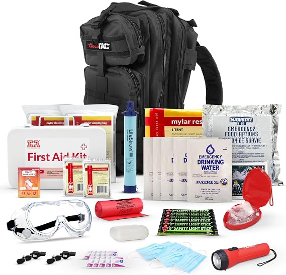 Ever Ready First Aid Disaster Relief Kit- Black