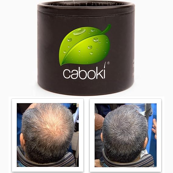 Caboki Hair Fibers for Thinning Hair Natural Plant-Based Bald Spot Cover Up for Men and Women Instantly Thicker Fuller Looking Scalp Clean Ingredients Trial Size, 10-Day Supply, Dark Gray