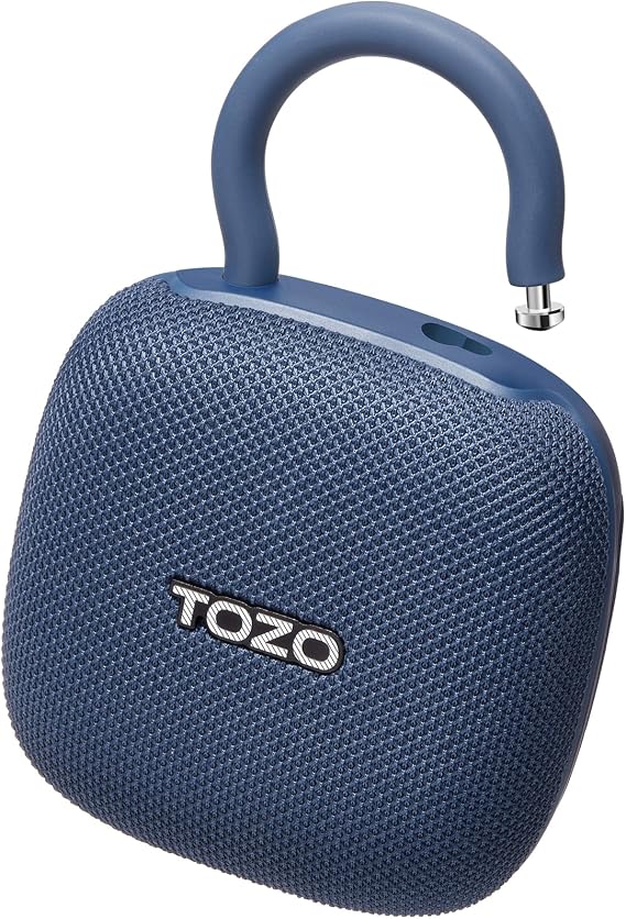 TOZO PE1 Portable Bluetooth Speakers 32H Playtime with Adjustable Carabiner