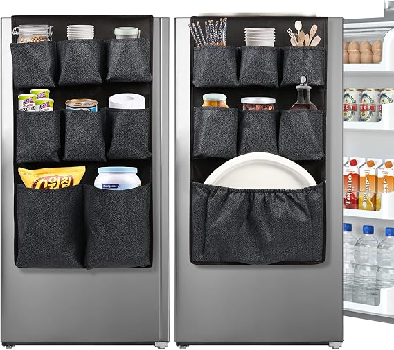 Mini Fridge Caddy Organizer Storage Bag, Over The Fridge Storage Organizer