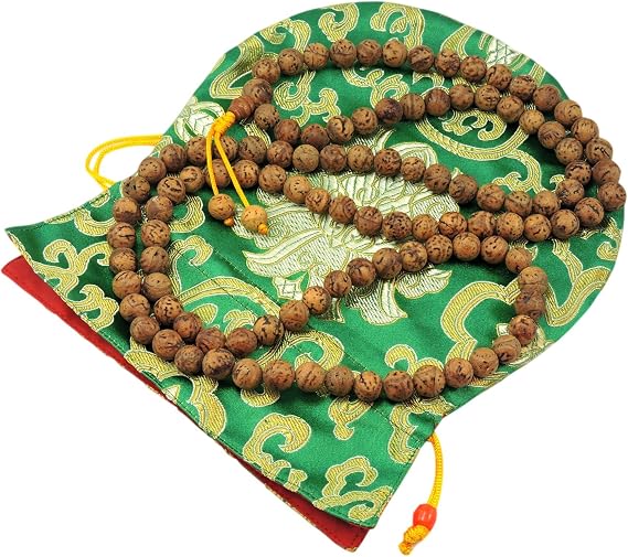 Bodhi Seed Mala 108 Beads for Meditation from Bodh Gaya India BSM-04