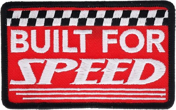 Built for Speed 4" Embroidered Patch HTLL9674 F4D4Z