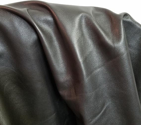 Dark Brown Cow Hide Leather Skins 10"x20" Cutting 1.5-2.0 OZ. Upholstery Bookbinding CHAP NAT Leathers (10"x20")