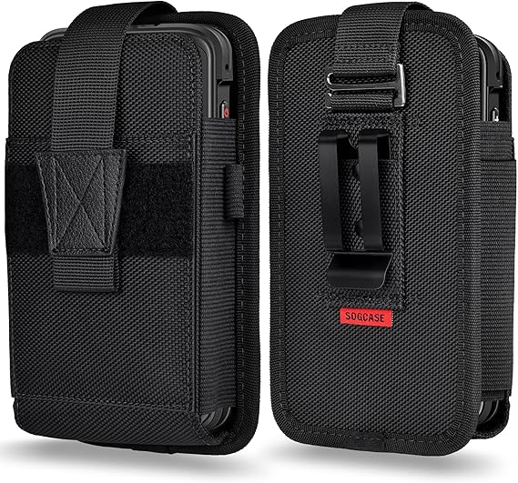 Scanner Holster Compatible with Zebra TC75x, TC75, TC70x, TC70, TC72, TC77 Handheld Barcode Touch Mobile Computer,Scanner Case Holder with Belt Clip and Safety Strap, Black