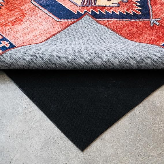 Hold-a-Rug Plush 5' x 8' Nonskid, Nonslip Rug Pad, Reversible Gripper, 14 Thick, Safe for All Floors and Carpet, Keep Area Rugs Secure