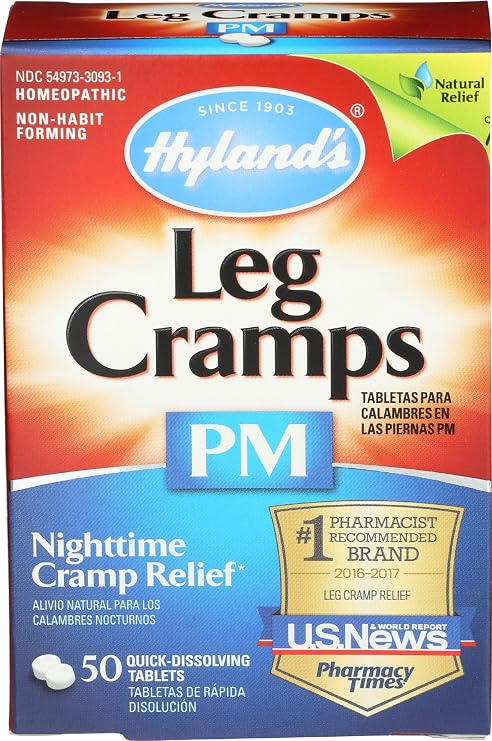 Hyland's Leg Cramps PM with Cinchona Officinalis Tabs, 3 Count