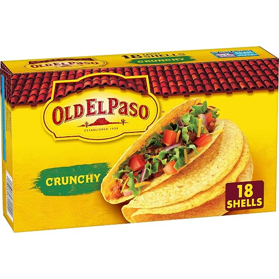 Old El Paso Crunchy Taco Shells, Gluten-Free, 18 ct., 6.89 oz