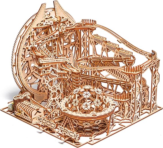 Wood Trick Galaxy Wooden Marble Run 3D Wooden Puzzles for Adults to Build
