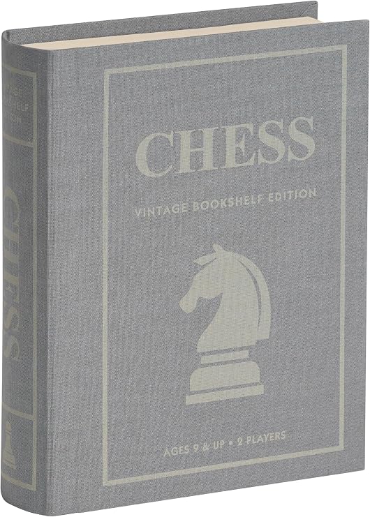 WS Game Company Chess Vintage Bookshelf Edition Board Game with Wood Pieces