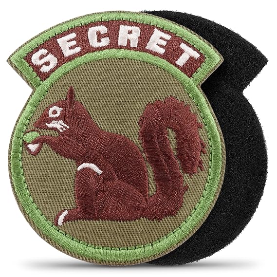 Secret Squirrel Patch for Tactical Gear - Military Morale Patches