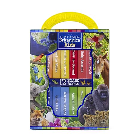 Encyclopedia Britannica - My First Library Board Book Block 12-Book Set - PI Kids