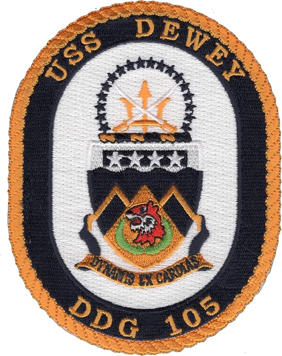 USS Dewey DDG-105 Guided Missile Destroyer Collectible Novelty Patch
