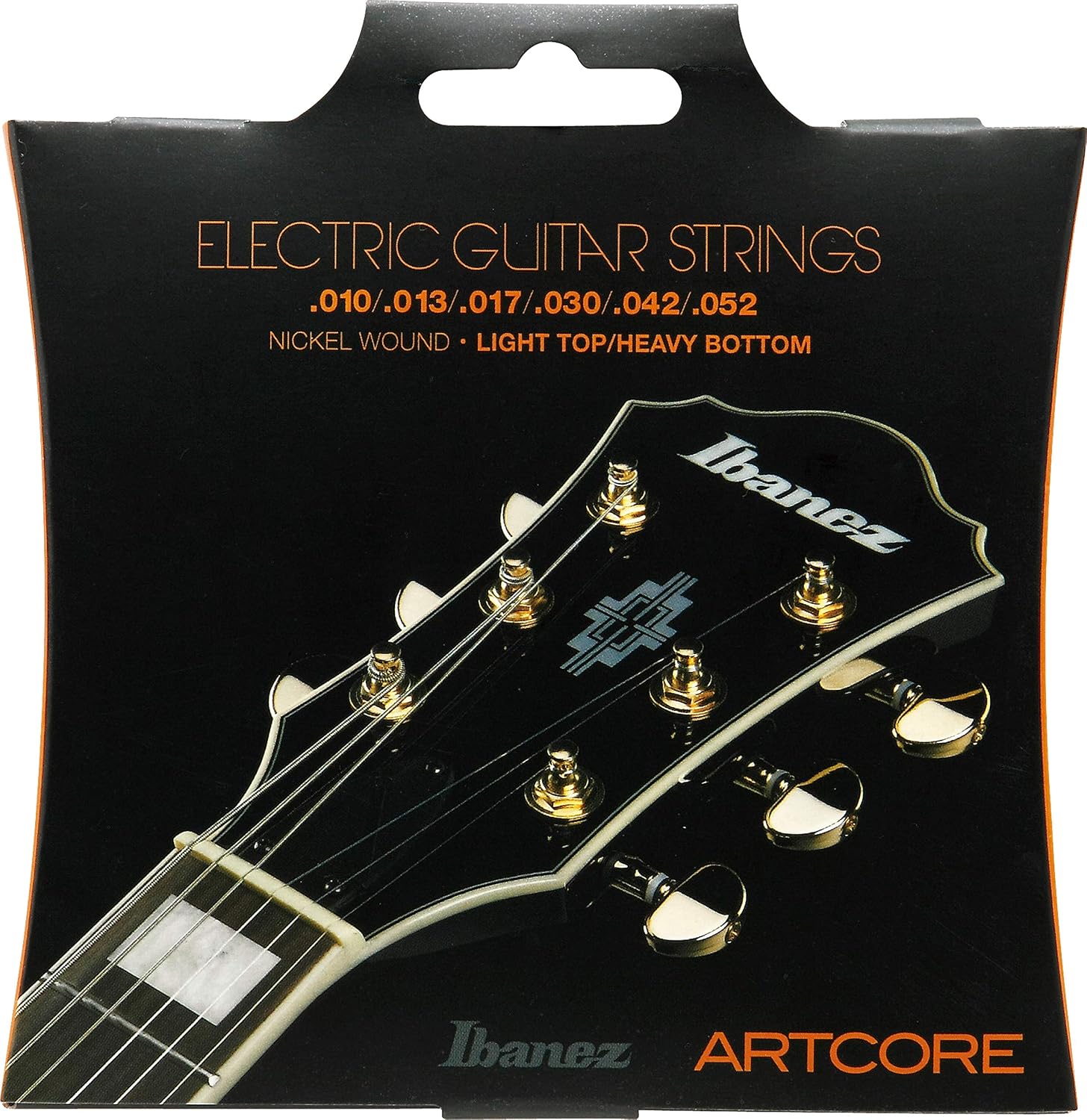 IBANEZ Tel seti E-Gitar Artcore Nikel Wound 6 telli - Yarı Hollow Bodys içinLight top heavy bottom 10-52 IEGS62