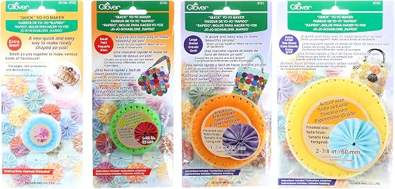 Bundle of Four Quick Yo-Yo Maker Kits: Extra Small, Small, Large, and Extra Large Sizes