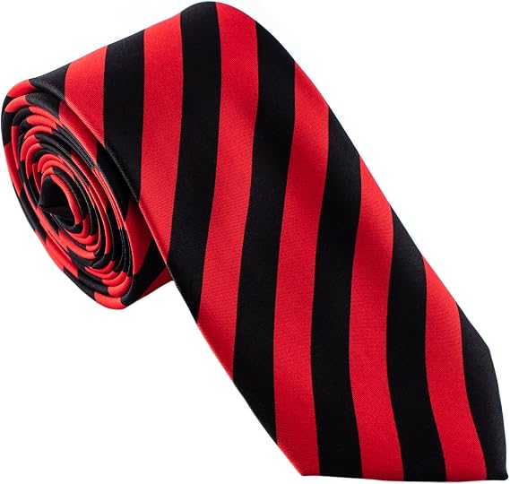 Mens Fashion Striped Tie - Great for Weddings, Parties, Costumes, Halloween - Many Colors to Choose From