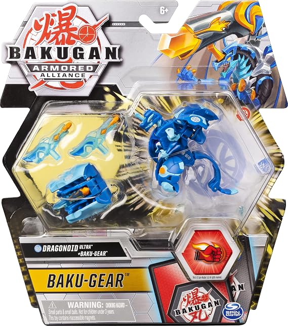 Bakugan Ultra, Dragonoid with Transforming Baku-Gear, Armored Alliance 3-inch Tall Collectible Action Figure