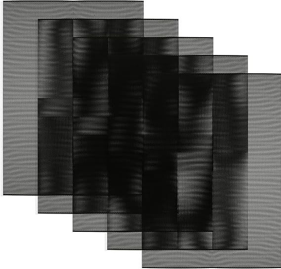 Fursuit Eye Mesh, 5 Sheets 0.5mm Black Buckram Mesh, 11.8in x 7.87in