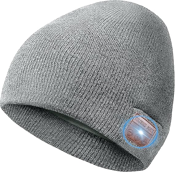 Greatfine Bluetooth Beanie Hat, Fleece Lined Beanie for Men/Women/Teen, HD Stereo Winter Hat, Stocking Stuffer,Gift Packaging