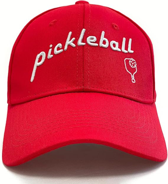 Pickleball Gifts for Men Women, Ajustable Embroidered Pickleball Outdoor Sport Adjustable Pickleball Cap 100% Cotton