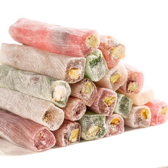 Eastanbul Turkish Delight, Turkish Delights Candy Assorted Flavor, 8.8oz