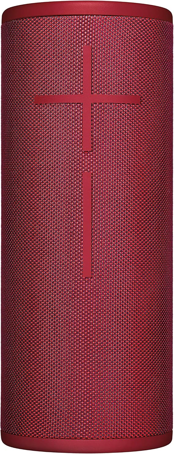 Ultimate Ears Boom 3 Wireless Bluetooth Speaker, Bold Sound + Deep Bass, Bluetooth, Magic Button, Waterproof, 15 Hours Battery, Range of 150 ft, Sunset Red