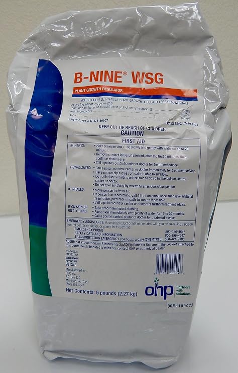B-Nine WSG 5LB Plant Growth Regulator