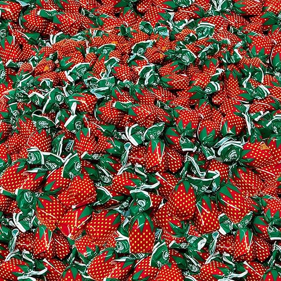 ASSORTIT Strawberry Hard Candy Bon Bons, Old Fashioned Candy, 96 Oz