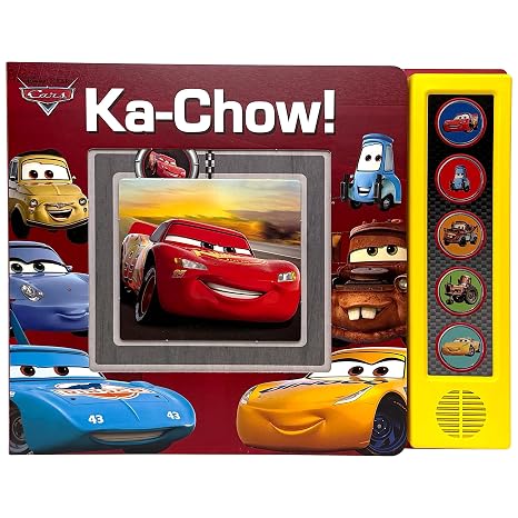 Disney Pixar Cars Lightning McQueen, Mater, and More! - Ka-Chow! - Trace-a-Track Interactive Sound Book - PI Kids