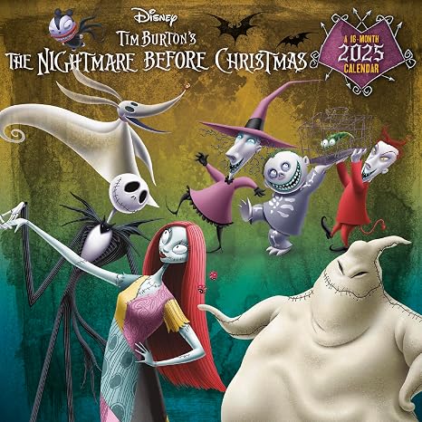 2025 Disney The Nightmare Before Christmas Mini Wall Calendar