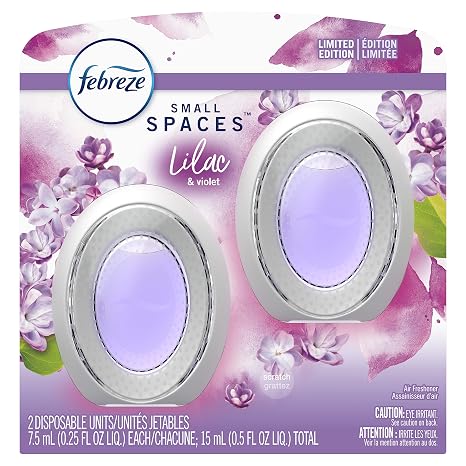 Febreze Small Spaces Air Freshener, Lilac & Violet, 2 Ct