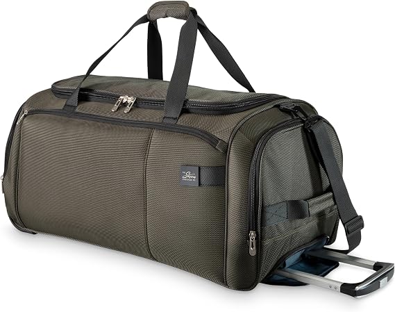 Skyway Luggage Sigma 7.0 Softside Rolling Duffel Bag Extra Large Wheeled Travel Duffle with Telescoping Handle & Side Pockets, Ideal for Long Trips, Men and Women