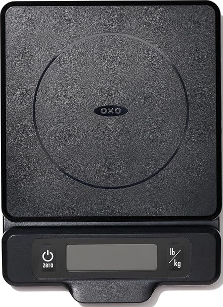 OXO Good Grips 5-lb Kitchen Scale with Pull-Out Display, Black