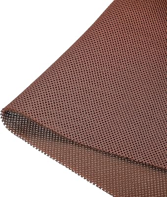 MECCANIXITY Speaker Grill Cloth 20 x 55 Inch Stereo Mesh Fabric Protective Dustproof Cloth for Home Speaker Repair Brown