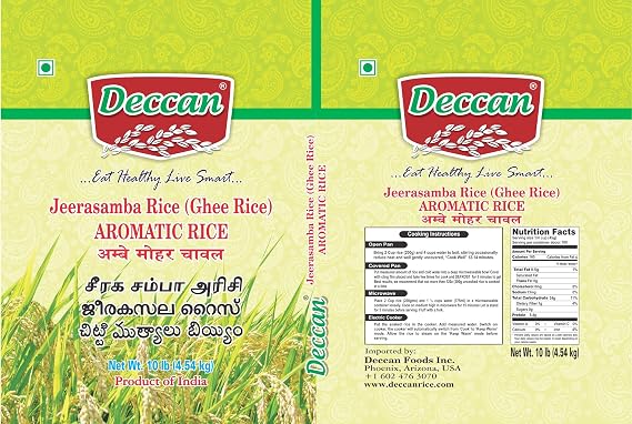 Deccan Jeerasamba Rice 10LB
