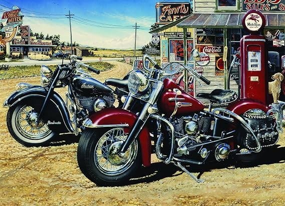Cobble Hill 1000 Piece Puzzle - Two for the Road - Sample Poster Included