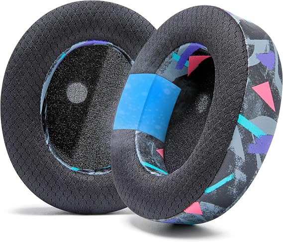 WC Freeze Stealth Pro - Cooling Gel Earpads for Turtle Beach Stealth Pro 1 | Made by Wicked Cushions | Boost Comfort, Durability, Thickness & Sound Isolation | 90's Black