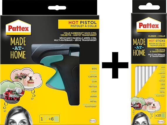 Pattex Hot Glue Sticks - Clear (Pack of 10)