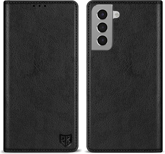 for Samsung Galaxy S21 Wallet Case Strong Magnetic 6.2 inch,Black