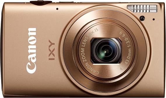 Canon IXY 610F Digital Camera, Approx. 12.1 Megapixels, 10x Optical Zoom, Gold, IXY 610FGL